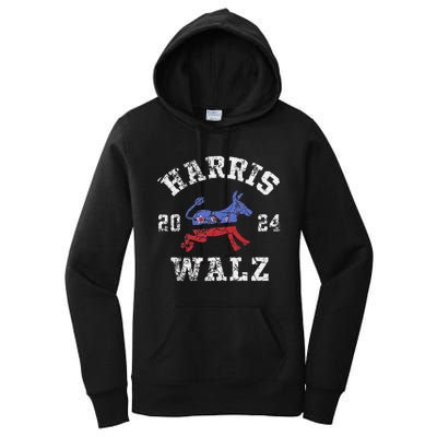 Harris Walz 2024 Election Kamala Harris Tim Waltz 2024 Gift Women's Pullover Hoodie