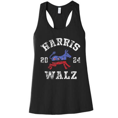 Harris Walz 2024 Election Kamala Harris Tim Waltz 2024 Gift Women's Racerback Tank