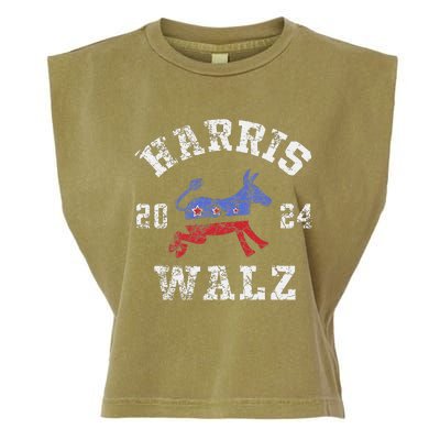 Harris Walz 2024 Election Kamala Harris Tim Waltz 2024 Gift Garment-Dyed Women's Muscle Tee