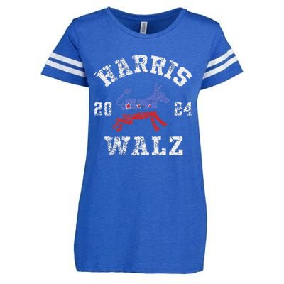 Harris Walz 2024 Election Kamala Harris Tim Waltz 2024 Gift Enza Ladies Jersey Football T-Shirt