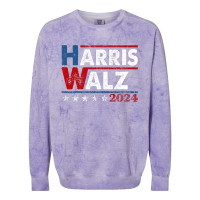 Harris Waltz 2024 Kamala Harris Waltz 2024 Colorblast Crewneck Sweatshirt