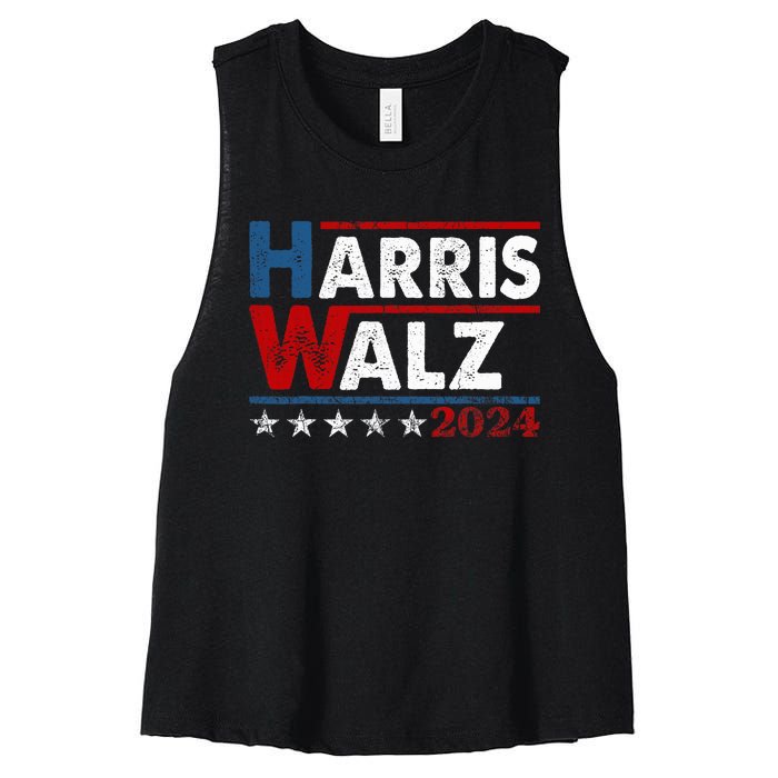 Harris Waltz 2024 Kamala Harris Waltz 2024 Women's Racerback Cropped Tank