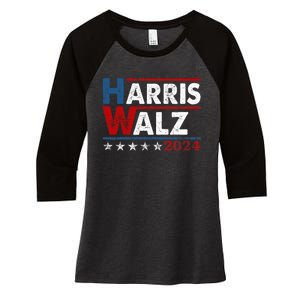 Harris Waltz 2024 Kamala Harris Waltz 2024 Women's Tri-Blend 3/4-Sleeve Raglan Shirt