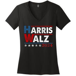 Harris Waltz 2024 Kamala Harris Waltz 2024 Women's V-Neck T-Shirt