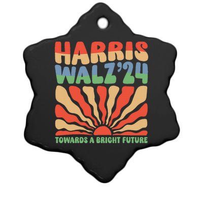 Harris Walz 24 Towards A Bright Future Ceramic Star Ornament