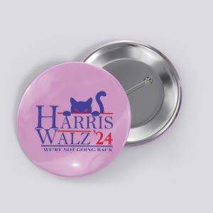 Harris Waltz 2024 Funny Cat Lady WeRe Not Going Back Button