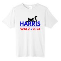 Harris Walz 2024 Funny Cat Election Kamala Tall Fusion ChromaSoft Performance T-Shirt