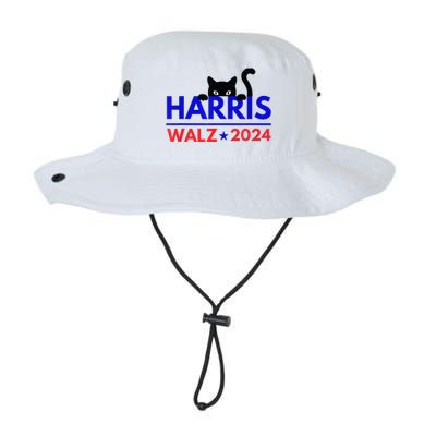 Harris Walz 2024 Funny Cat Election Kamala Legacy Cool Fit Booney Bucket Hat