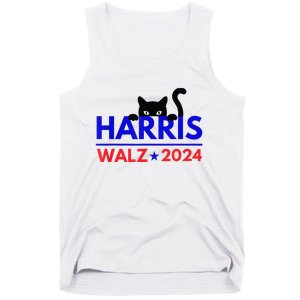 Harris Walz 2024 Funny Cat Election Kamala Tank Top