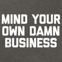 Harris Walz 2024 Mind Your Own Damn Business Cotton Canvas Backpack