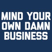 Harris Walz 2024 Mind Your Own Damn Business Button