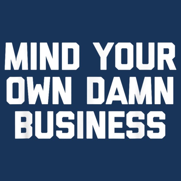 Harris Walz 2024 Mind Your Own Damn Business Button