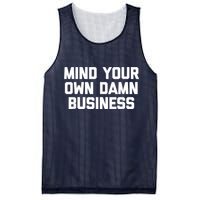 Harris Walz 2024 Mind Your Own Damn Business Mesh Reversible Basketball Jersey Tank