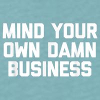 Harris Walz 2024 Mind Your Own Damn Business Sueded Cloud Jersey T-Shirt