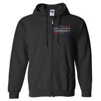 Harris Walz 2024 Hope Is Making A Comeback Full Zip Hoodie