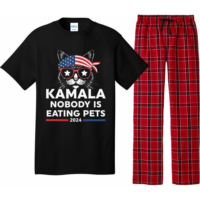 Harris Walz 2024 Nobody Is Eating Pets Pajama Set