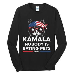 Harris Walz 2024 Nobody Is Eating Pets Tall Long Sleeve T-Shirt