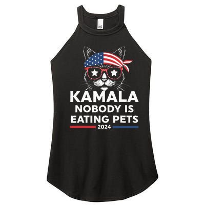 Harris Walz 2024 Nobody Is Eating Pets Women’s Perfect Tri Rocker Tank