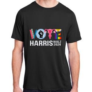 Harris Walz 24 Vote Books Lgbt Election Adult ChromaSoft Performance T-Shirt