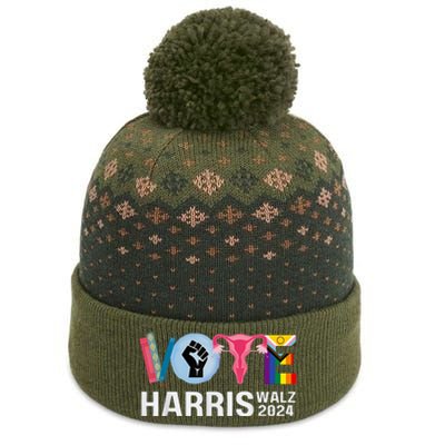 Harris Walz 24 Vote Books Lgbt Election The Baniff Cuffed Pom Beanie