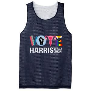 Harris Walz 24 Vote Books Lgbt Election Mesh Reversible Basketball Jersey Tank