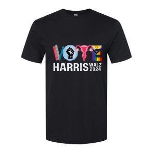 Harris Walz 24 Vote Books Lgbt Election Softstyle CVC T-Shirt