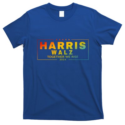 Harris Walz 2024 Together We Rise Lgbt Gift T-Shirt