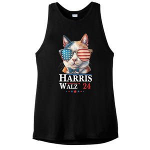 Harris Waltz 2024 Election Cat Ladies Kamala Harris Ladies PosiCharge Tri-Blend Wicking Tank