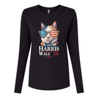 Harris Waltz 2024 Election Cat Ladies Kamala Harris Womens Cotton Relaxed Long Sleeve T-Shirt