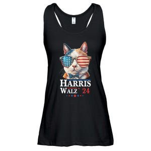 Harris Waltz 2024 Election Cat Ladies Kamala Harris Ladies Essential Flowy Tank