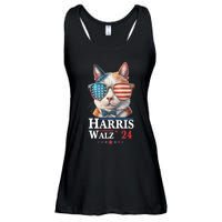 Harris Waltz 2024 Election Cat Ladies Kamala Harris Ladies Essential Flowy Tank