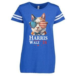 Harris Waltz 2024 Election Cat Ladies Kamala Harris Enza Ladies Jersey Football T-Shirt