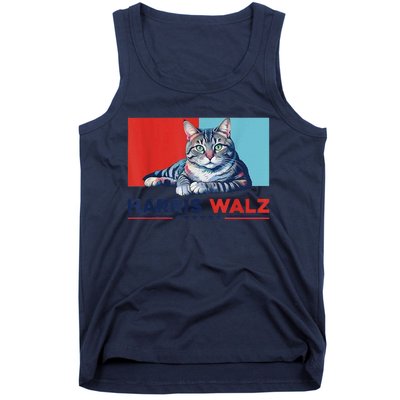 Harris Walz 2024 Funny Cat Election Kamala Harris Tank Top