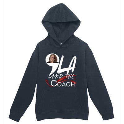 Harris Walz 2024 Comma La And The Coach Kamala Image Great Gift Urban Pullover Hoodie