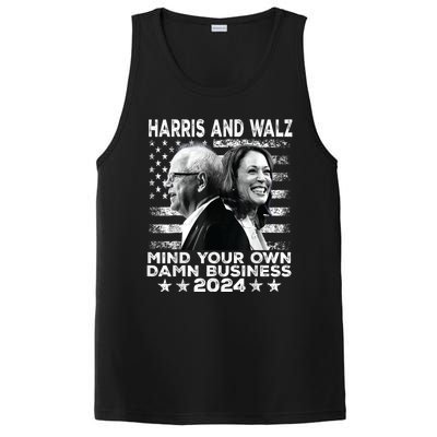 Harris Walz 2024 Mind Your Own Damn Business PosiCharge Competitor Tank