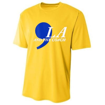 Harris Walz 2024 Comma La And The Coach Performance Sprint T-Shirt