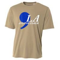 Harris Walz 2024 Comma La And The Coach Cooling Performance Crew T-Shirt