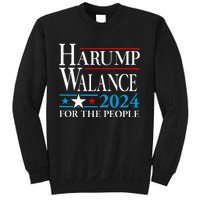 Harump Wallace 2024 Harris Trump Walz Vance Sweatshirt