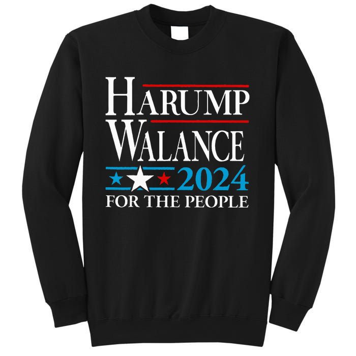 Harump Wallace 2024 Harris Trump Walz Vance Sweatshirt