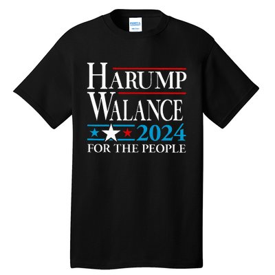 Harump Wallace 2024 Harris Trump Walz Vance Tall T-Shirt