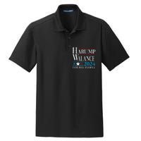 Harump Wallace 2024 Harris Trump Walz Vance Dry Zone Grid Polo