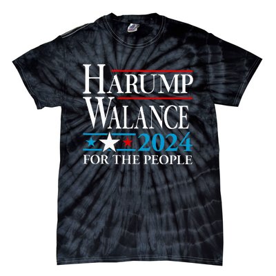 Harump Wallace 2024 Harris Trump Walz Vance Tie-Dye T-Shirt