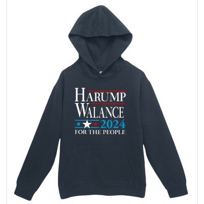 Harump Wallace 2024 Harris Trump Walz Vance Urban Pullover Hoodie