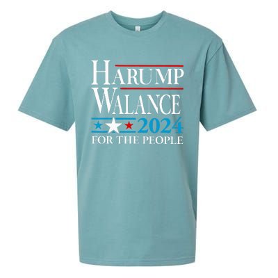 Harump Wallace 2024 Harris Trump Walz Vance Sueded Cloud Jersey T-Shirt