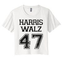 Harris Walz 2024 Campaign For President Vintage Harris Waltz Women's Crop Top Tee