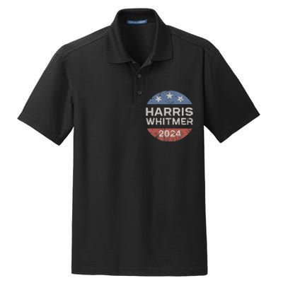 Harris Whitmer 2024 Vintage Button Dry Zone Grid Polo