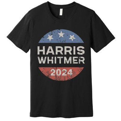 Harris Whitmer 2024 Vintage Button Premium T-Shirt