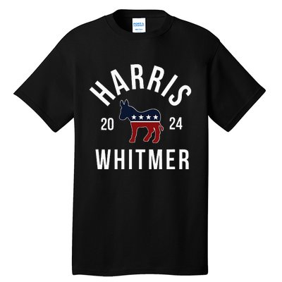 Harris Whitmer 2024 Vote Kamala Harris Gretchen Whitmer 24 Tall T-Shirt