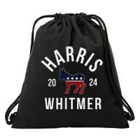 Harris Whitmer 2024 Vote Kamala Harris Gretchen Whitmer 24 Drawstring Bag