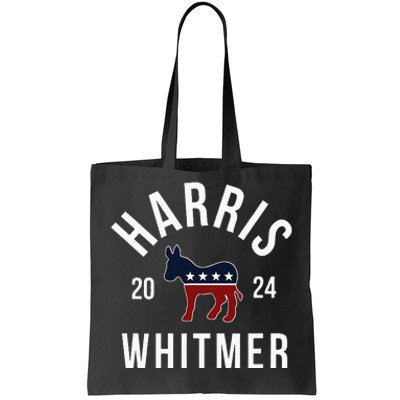 Harris Whitmer 2024 Vote Kamala Harris Gretchen Whitmer 24 Tote Bag